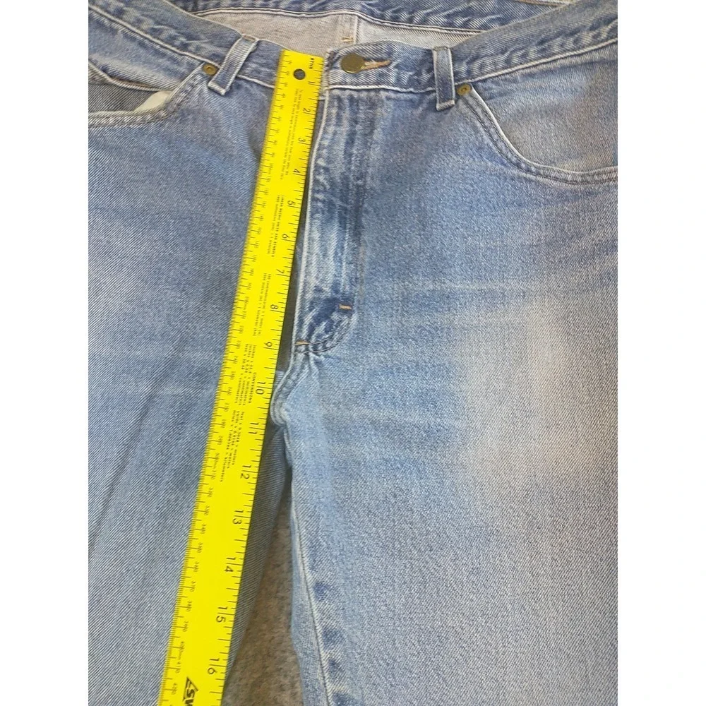 Wrangler Authentics Mens Light Wash Straight Leg Denim Jeans 34x33 96501DS Blue
